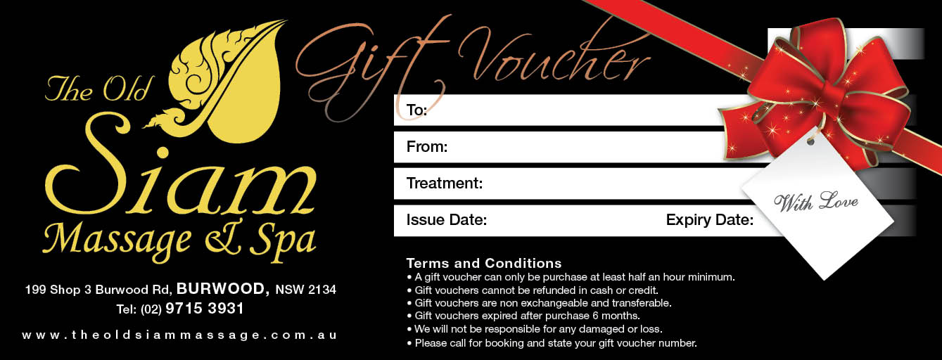 Massage Gift Voucher